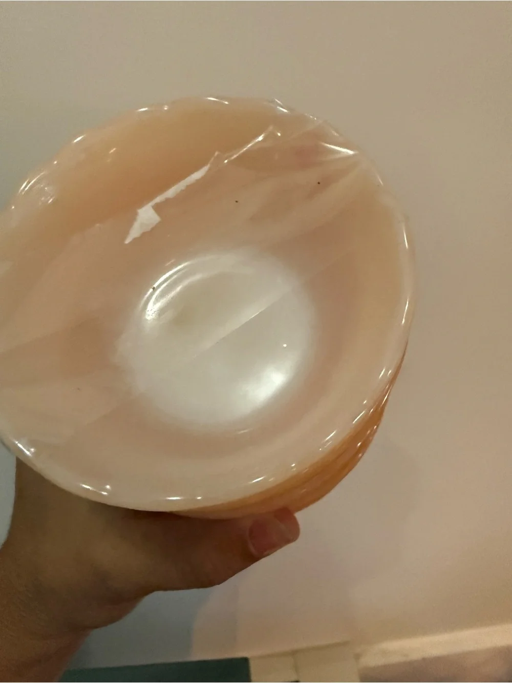 Set of 6 VTG Fire King Peach Lustre 6 Oz Dessert Custard Cup Scalloped Rim 4”